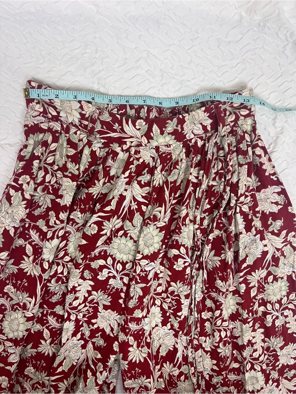 Free People FP Movement Sunday Floral Wide-Leg Crop Top & Pants Set - Red